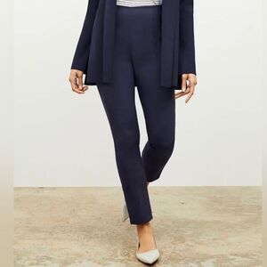 MM Lafleur The Foster Straight Leg Power Stretch Pant Navy Blue 12